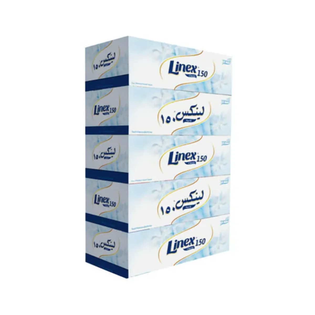 Linex Classic Facial Tissue White 5x150 Sheets Promo