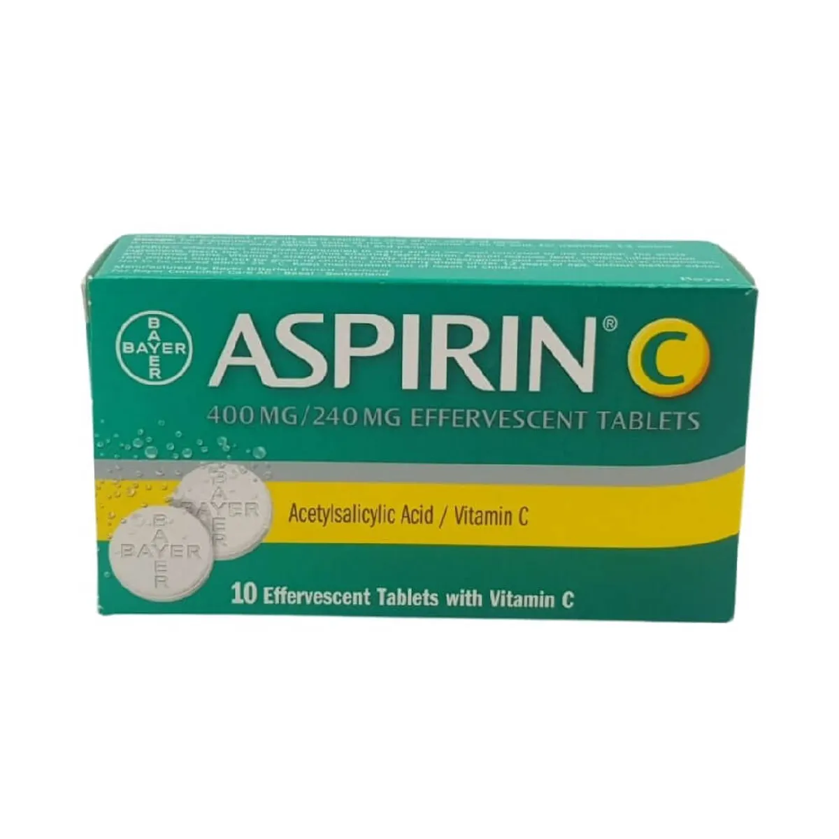 Bayer Aspirin C Vitamin 400mg 10 Tablets