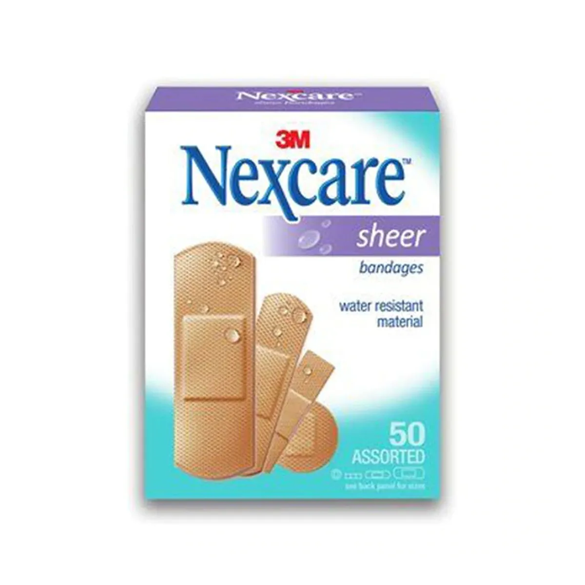 Nexcare™ Sheer Bandages 50's 72X25mm