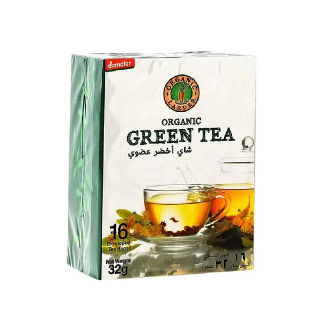 Organic Larder Green Tea Bag 32gm