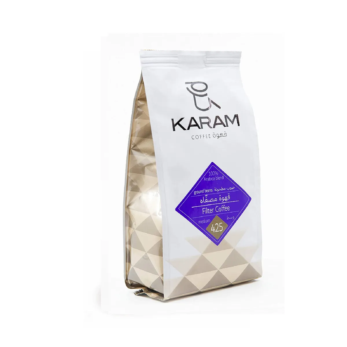 Karam Filter Coffee 425 Med Rst Grnd Bean 250G