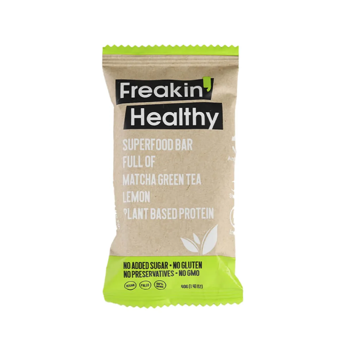 Freakin Healthy Matcha Green Tea Lemon Bar 40gm