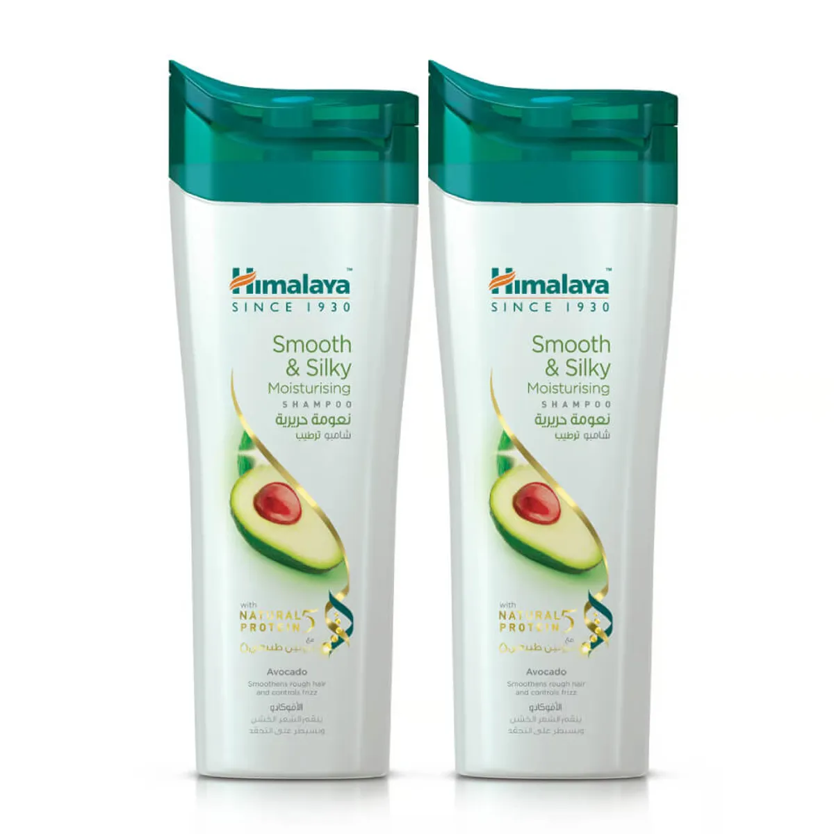 Himalaya Smooth & Silky Moisturising Shampoo 2x400ml