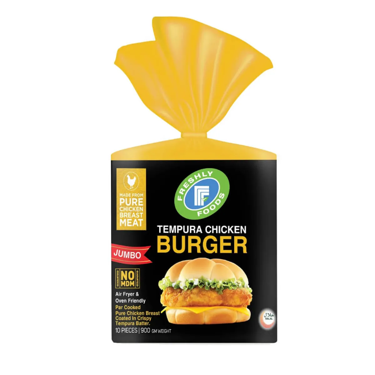 Freshly Foods Jumbo Tempura Chicken Burger 900gm