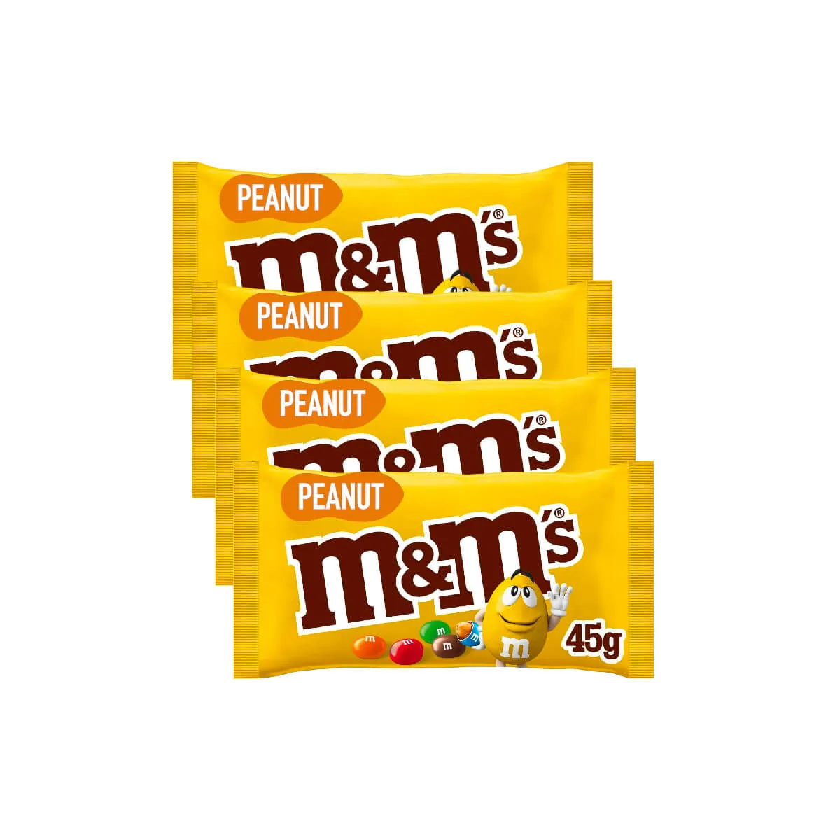 M&M's Peanut Chocolate Candy 4x45g