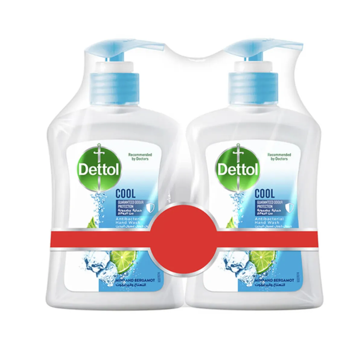 Dettol Cool Anti-Bacterial Liquid Hand Wash Mint & Bergamot 2x200Ml