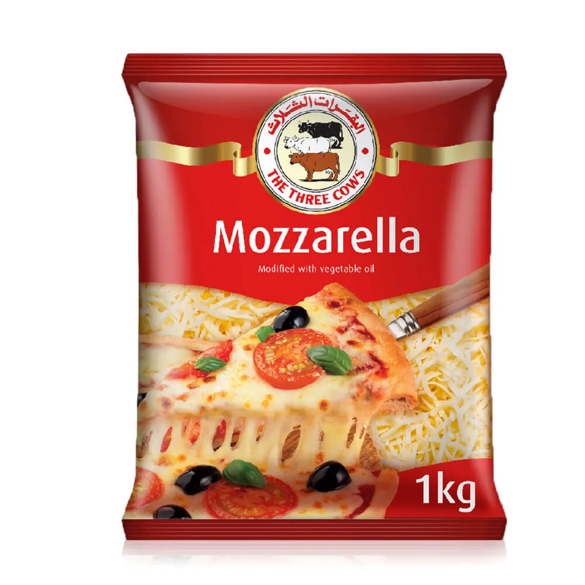 The Three Cow Shredded Pizza Red 1Kg