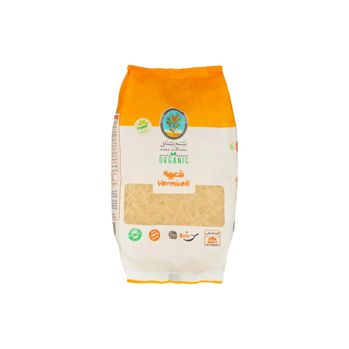 Saba Sanabel Organic Vermicelli Pasta 400g