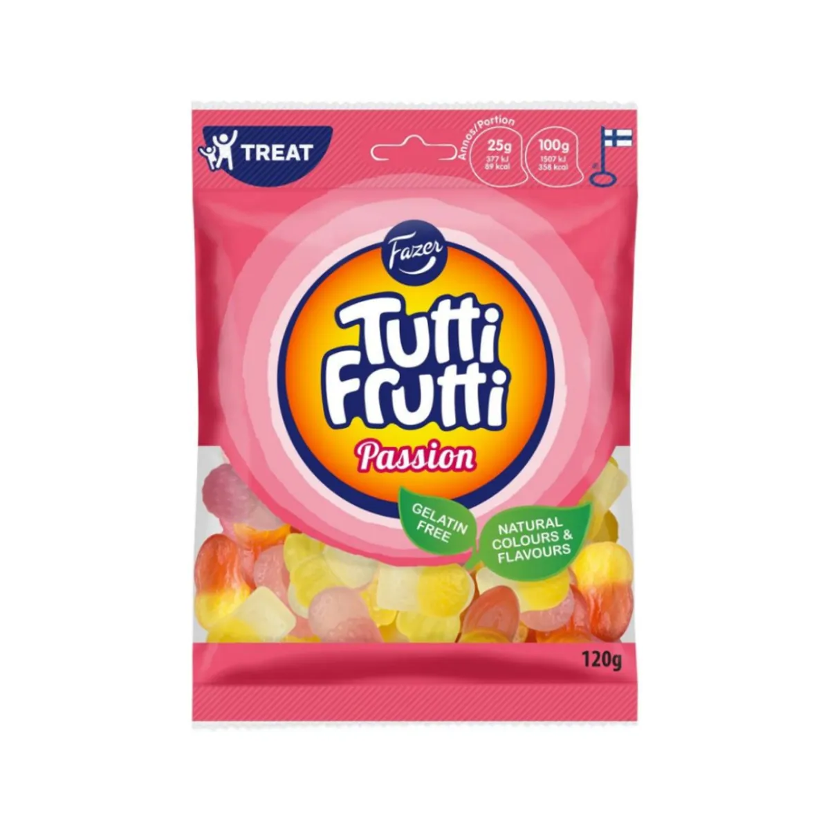 Fazer Tutti Frutti Passion 120gm