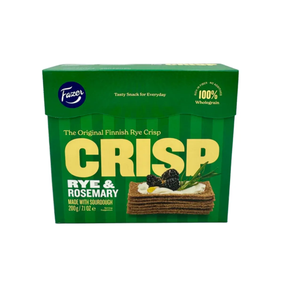 Fazer Crisp Rye & Rosemary Made With Sourdough 200gm