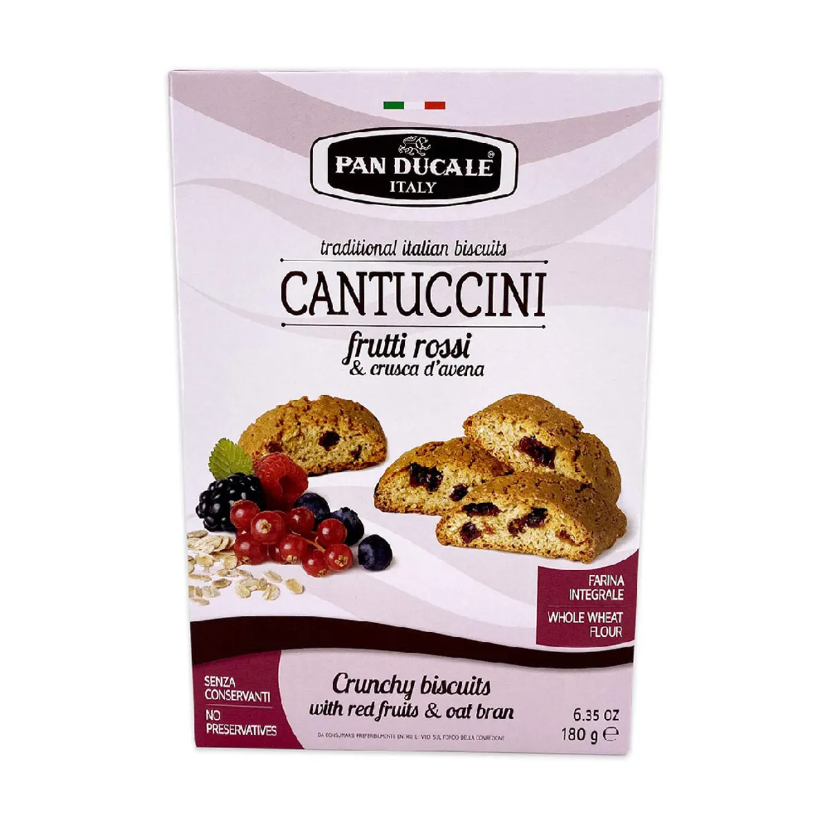 Pan ducale Cruchy Red Fruits & Oat Bran 180gm