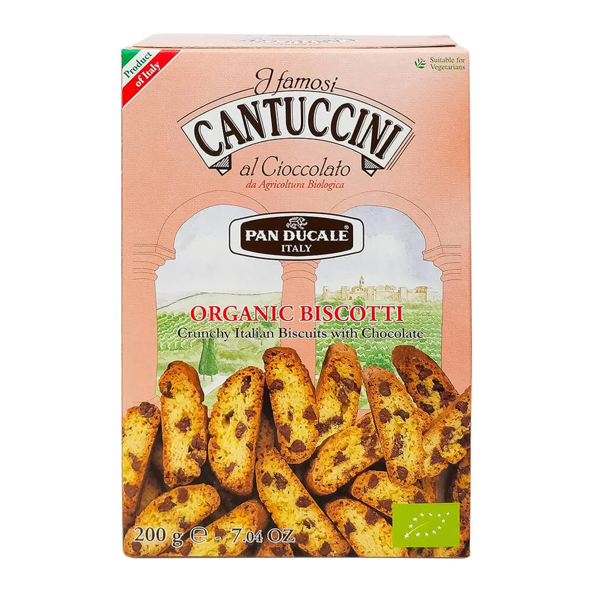 Pan Ducale 100% Organic Cantuccini Chocolate 200gm