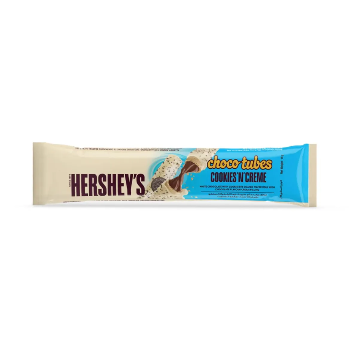 Hershey's Cookies N Creme Choco Tubes Wafer Roll 18gm
