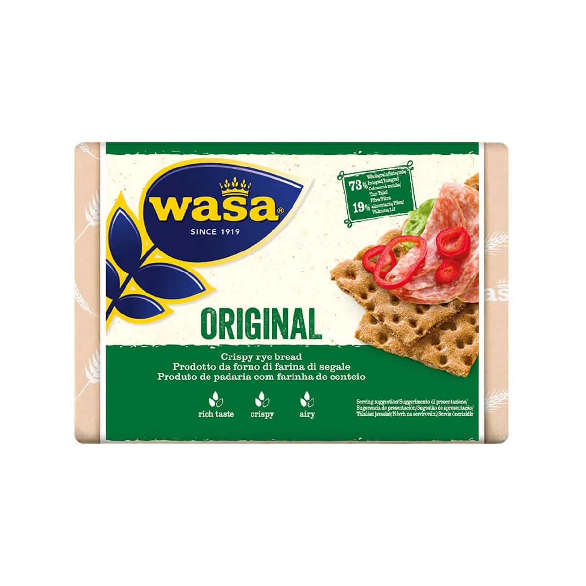 Wasa Crispy Rye Bread Original 275g
