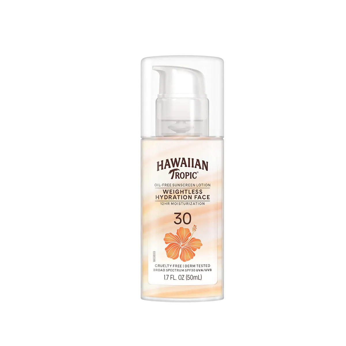 Hawaiian Tropic Silk Hydration Weightless Sunscreen Face Lotion SPF30 White 50ml
