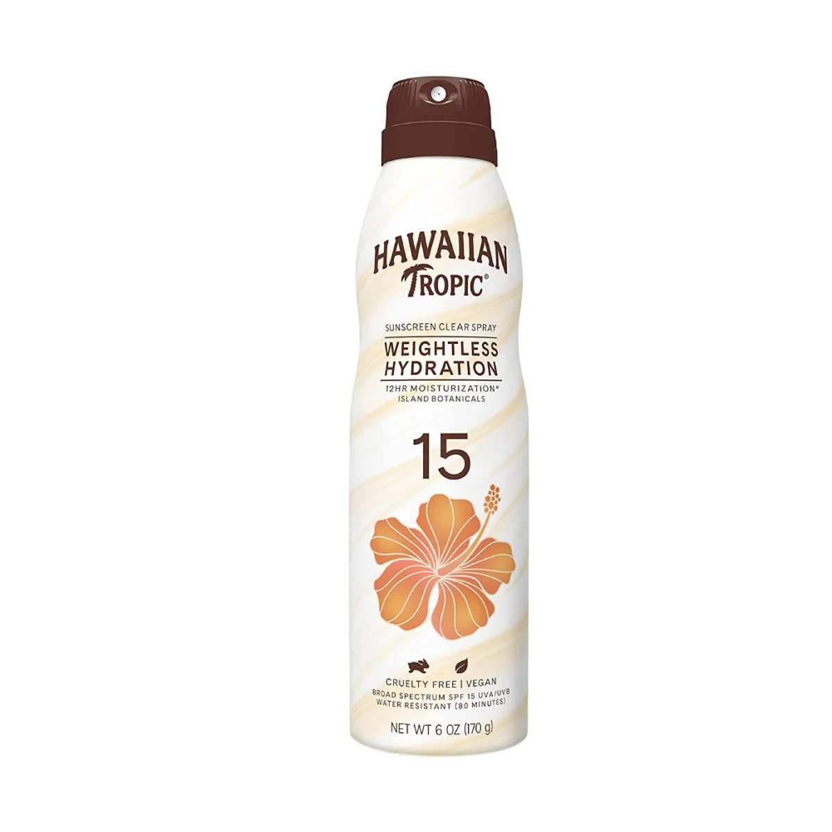 Hawaiian Tropic Silk Hydration Weightless Spray Sunscreen SPF50 Clear 170gm
