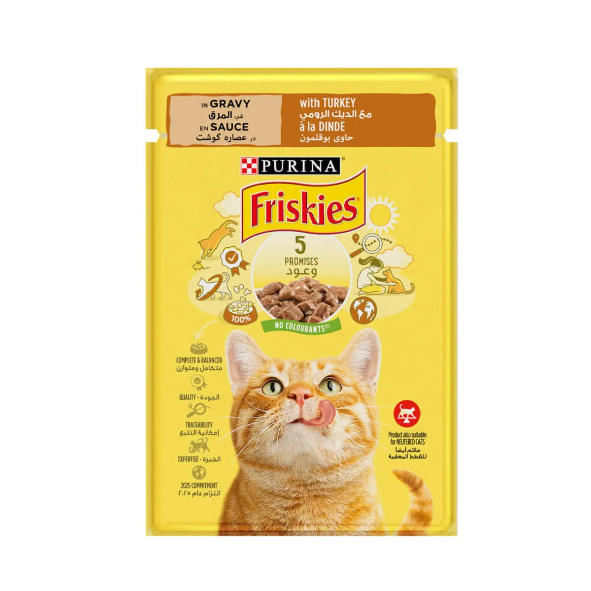 Purina Friskies Turkey Chunks In Gravy Cat Wet Food 85gm