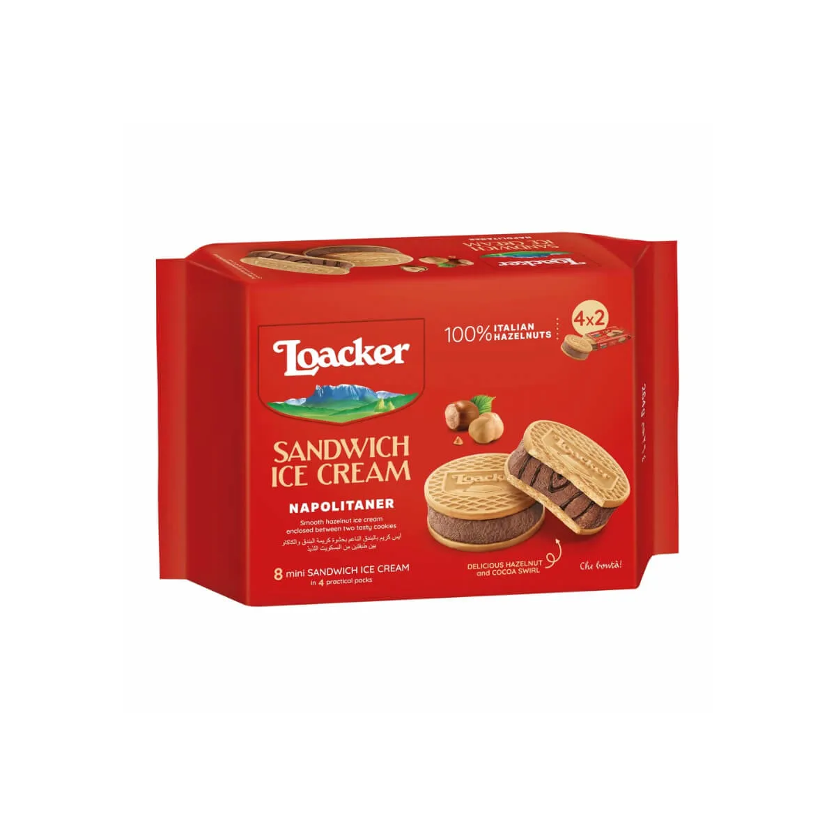 Loacker Napolitaner Sandwich Ice Cream 264g