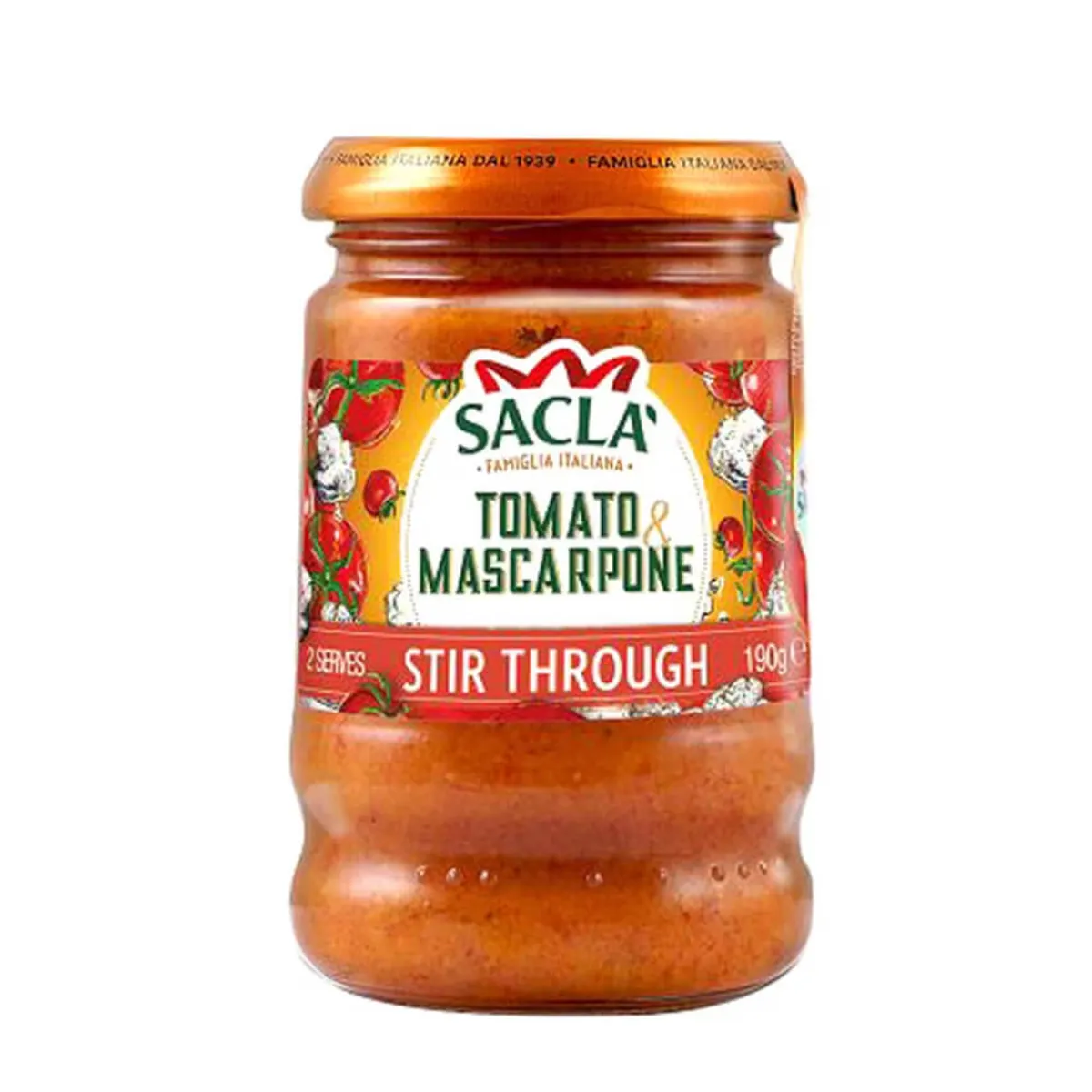 Sacla Italia Tomato & Mascarpone  Pasta Sauce 190gm