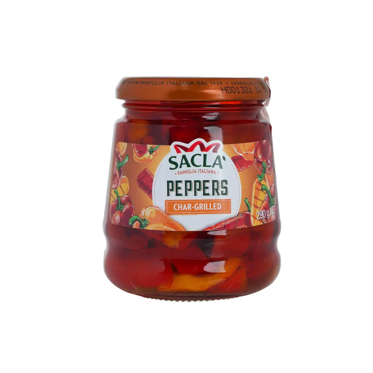 Sacla Char Grilled Peppers Pickle 290g