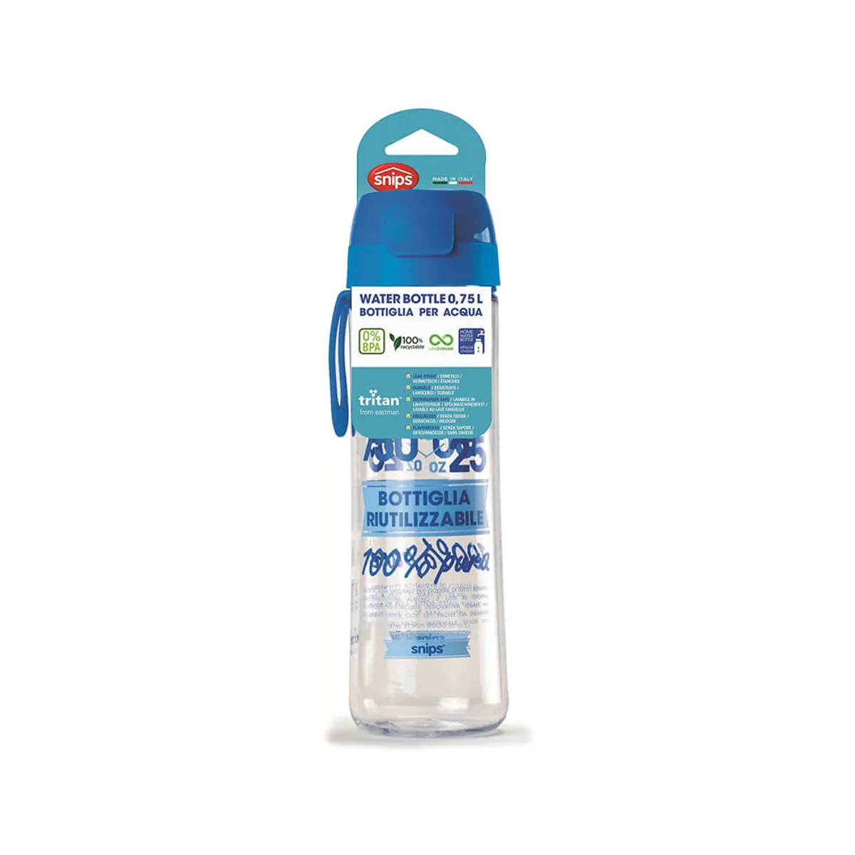 Snips Decorated Water Bottle Mineral Water 0.75L
