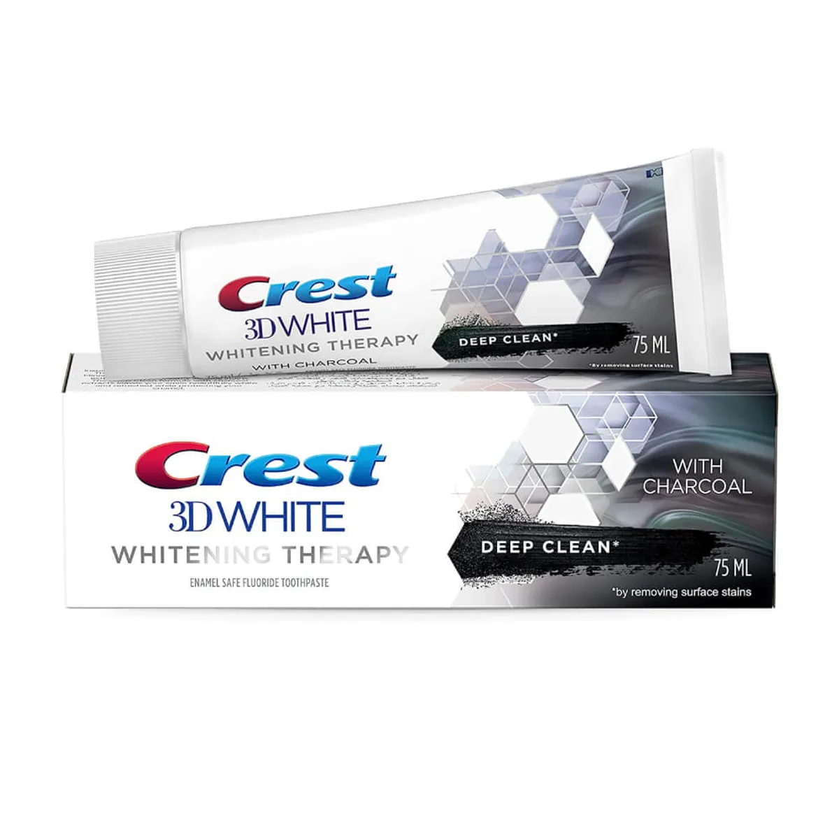 Crest 3D White Whitening Therapy Charcoal Toothpaste 75ml