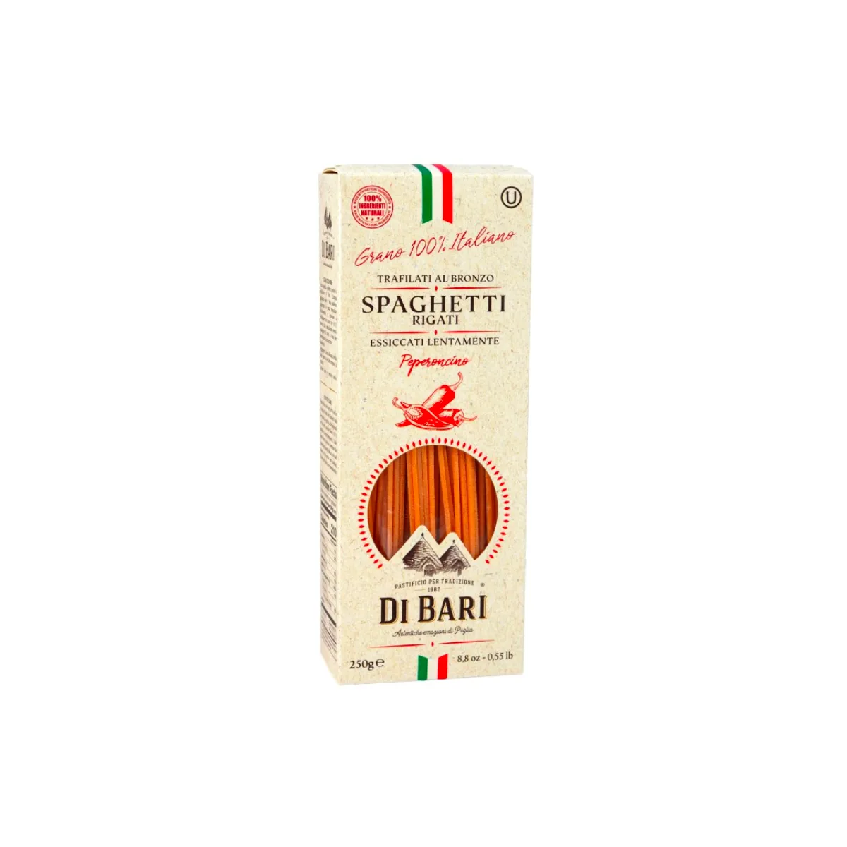 Di Bari Hot Chili Rigati Spaghetti 250g