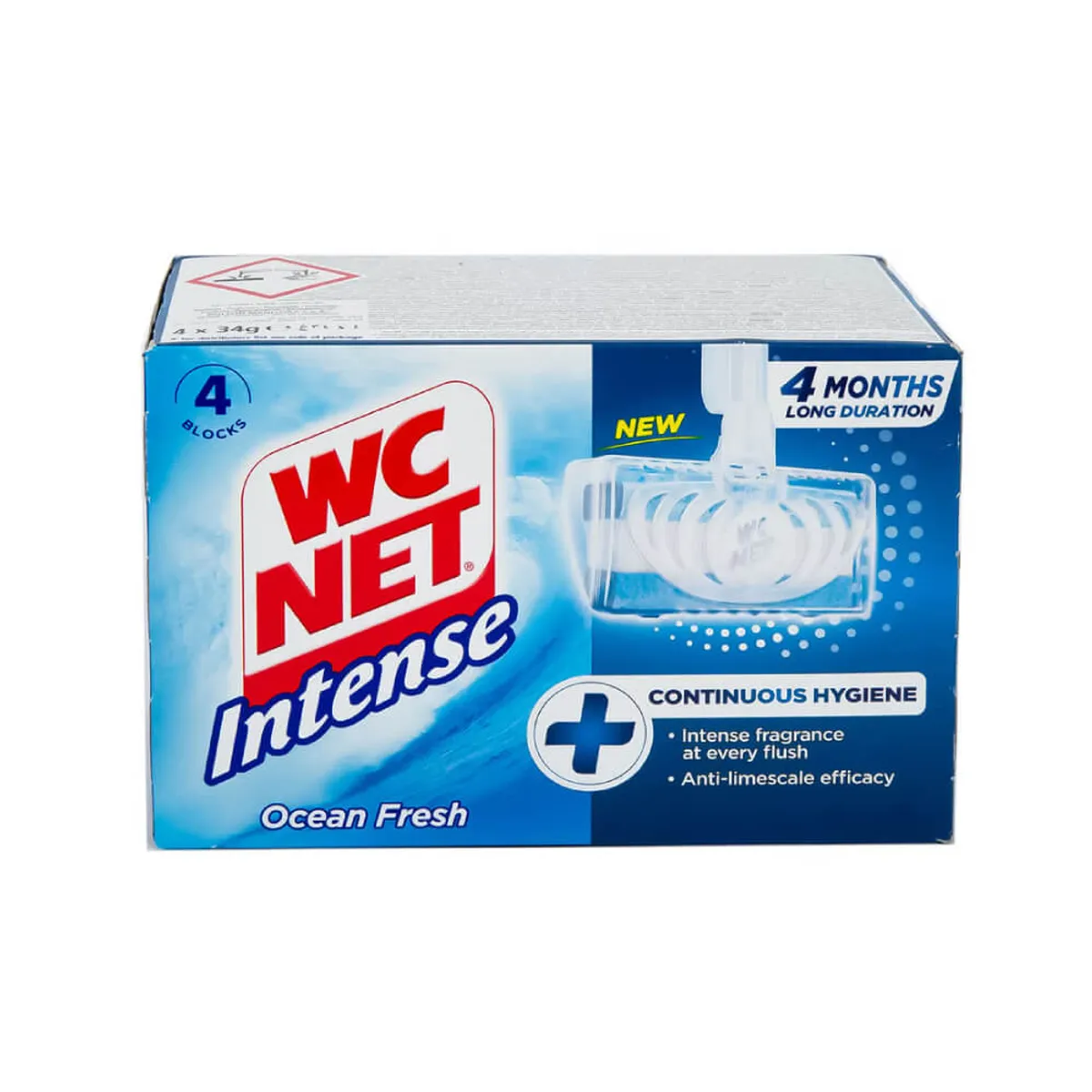 WC Net Intense Toilet Blocks Ocean Fresh 4s