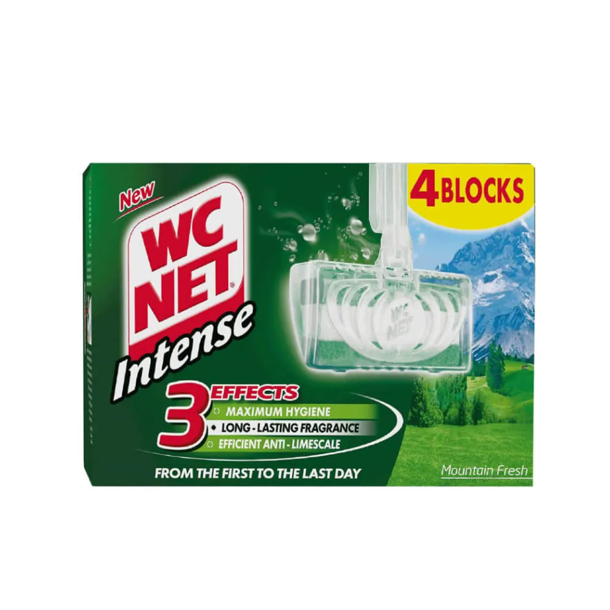 WC Net Intense Toilet Blocks Mountain Fresh 4s