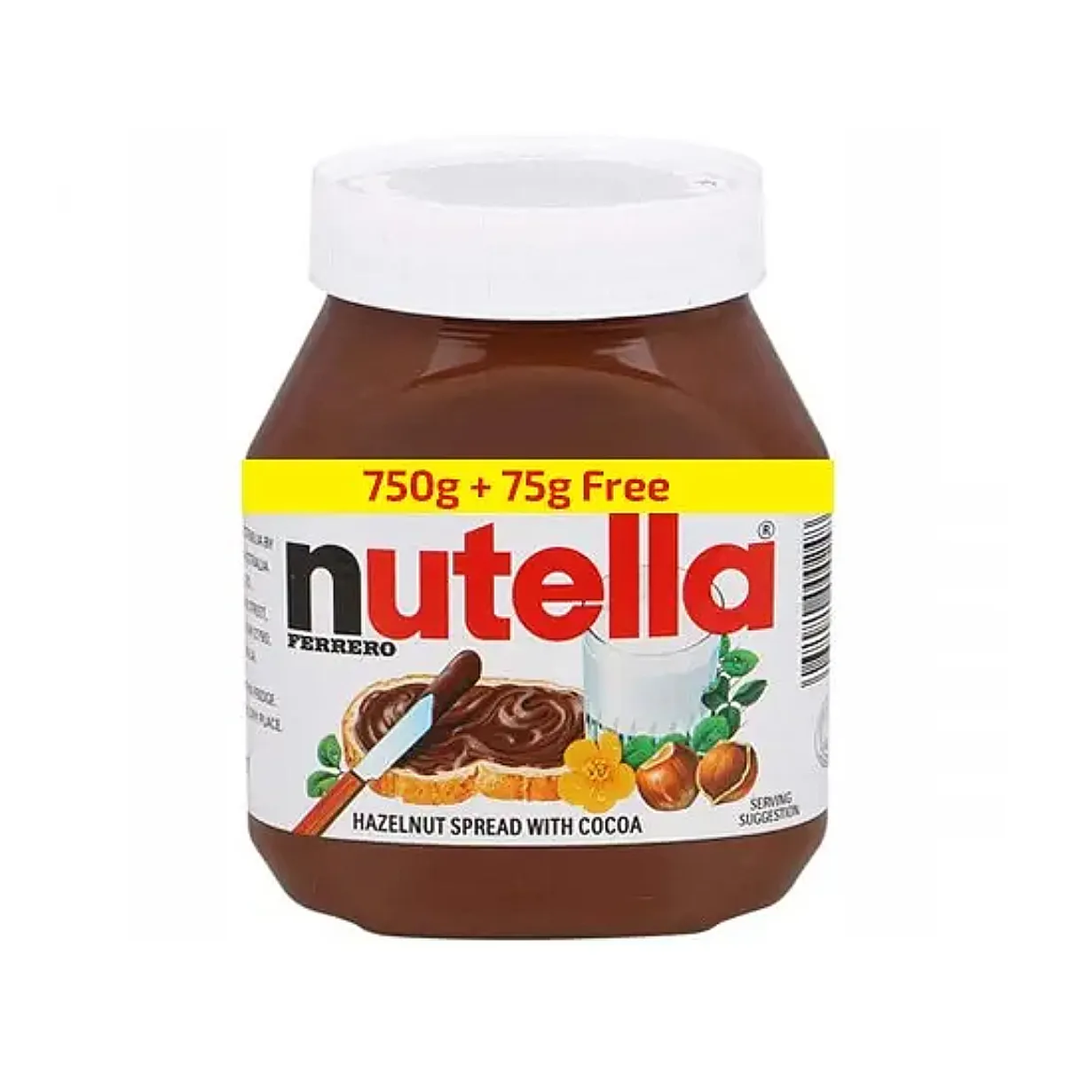 Nutella 750G+75G Free