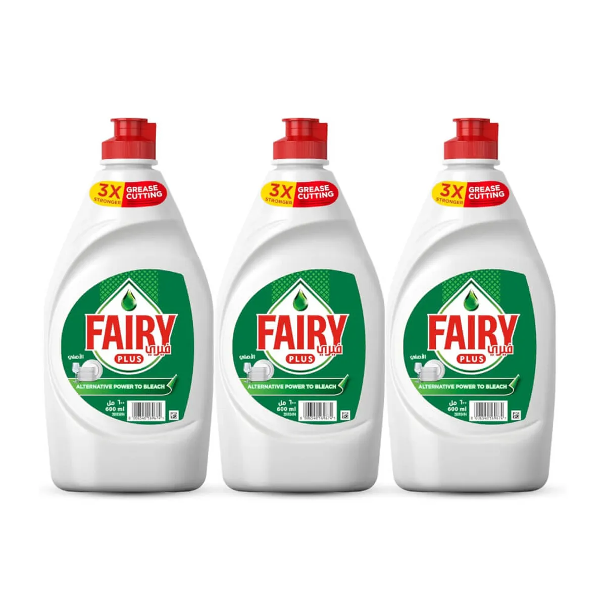 Fairy Plus Dishwashing Liquid 3x600ml