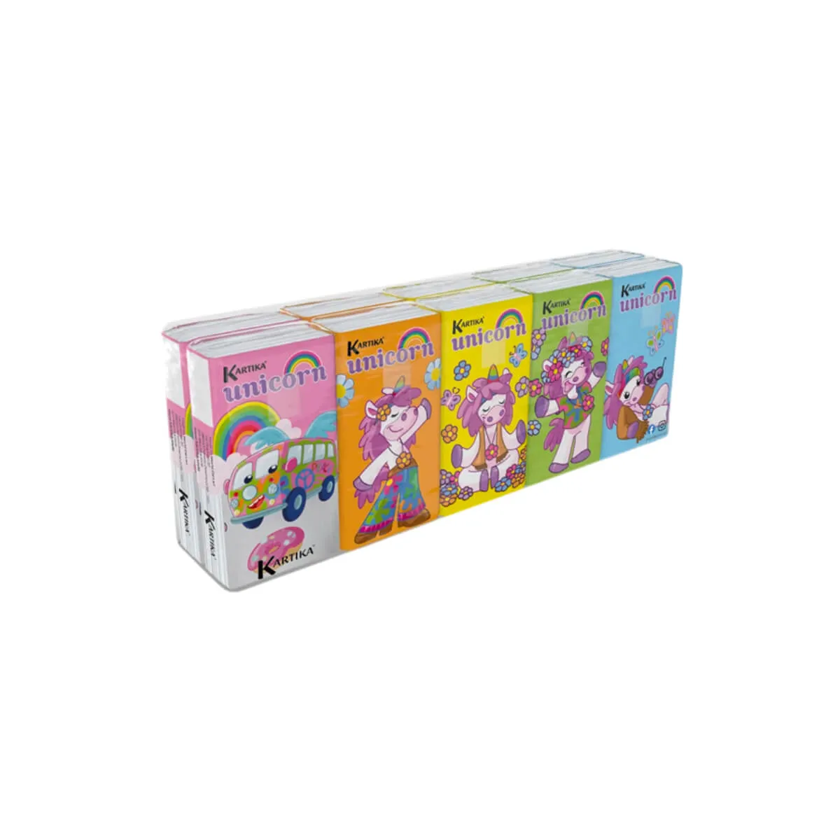 Kartika Unicorn Pocket Tissue 4Ply 9x10 Pieces