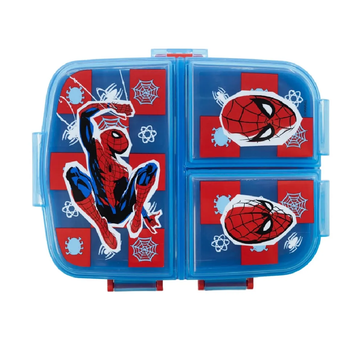 Stor Multi Compartment Sandwich Box Spiderman Midnight Flyer