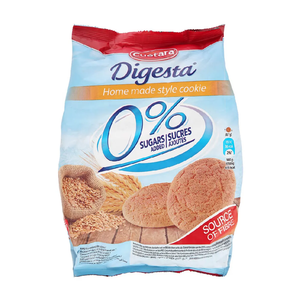 Cuetara Digesta Home Made Style Cookie 0% Sugar Added 150gm