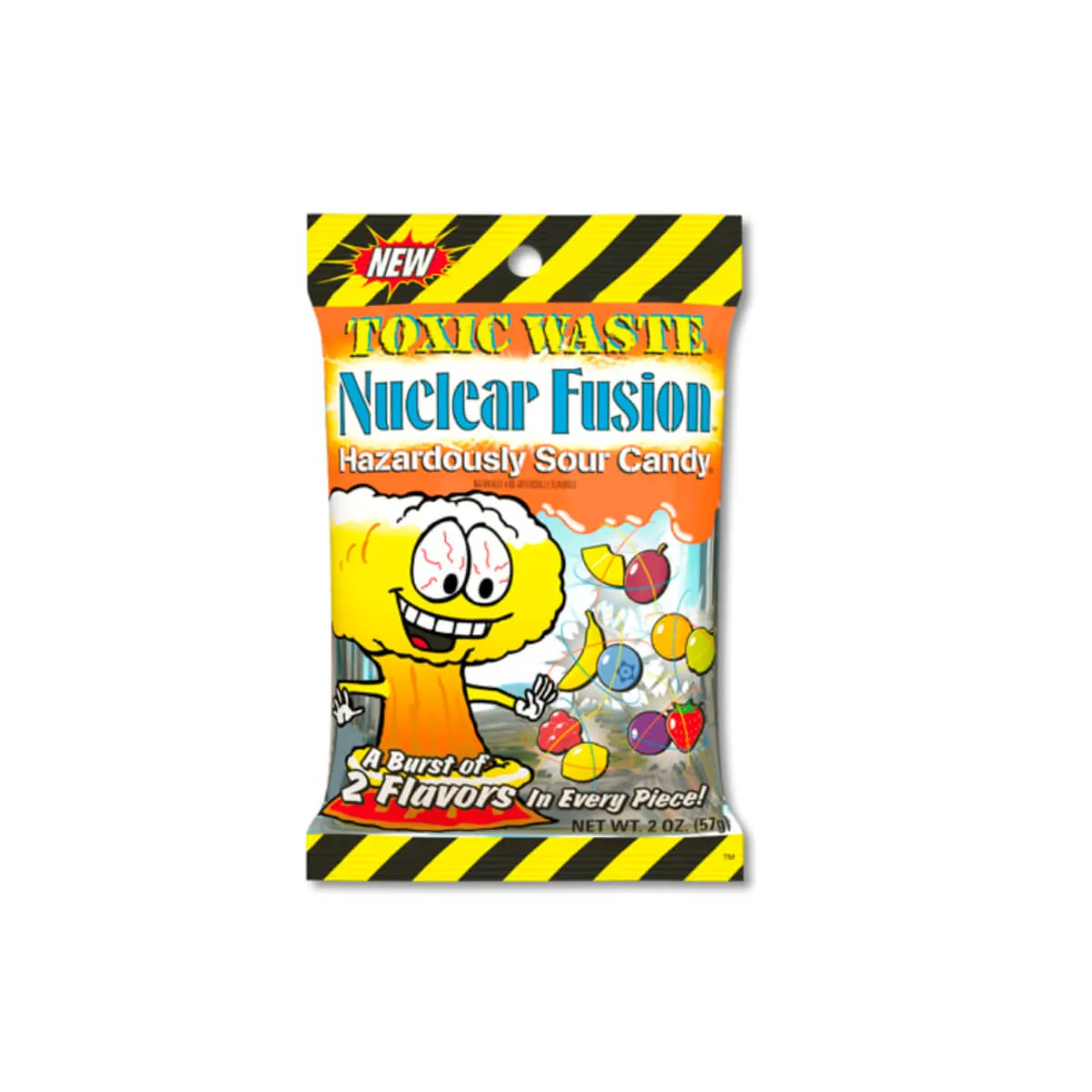 Toxic Waste Nuclear Hazardously Fusion Sour Candy 57g