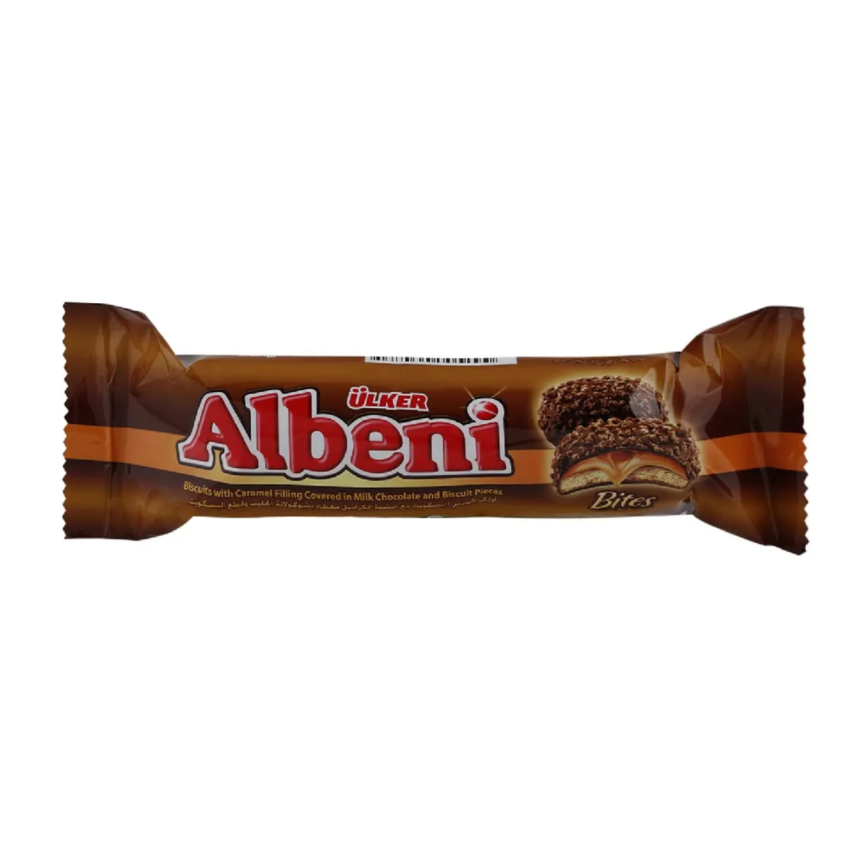 Ulker Albeni Bites Chocolate Coated Caramel Biscuit 72gm