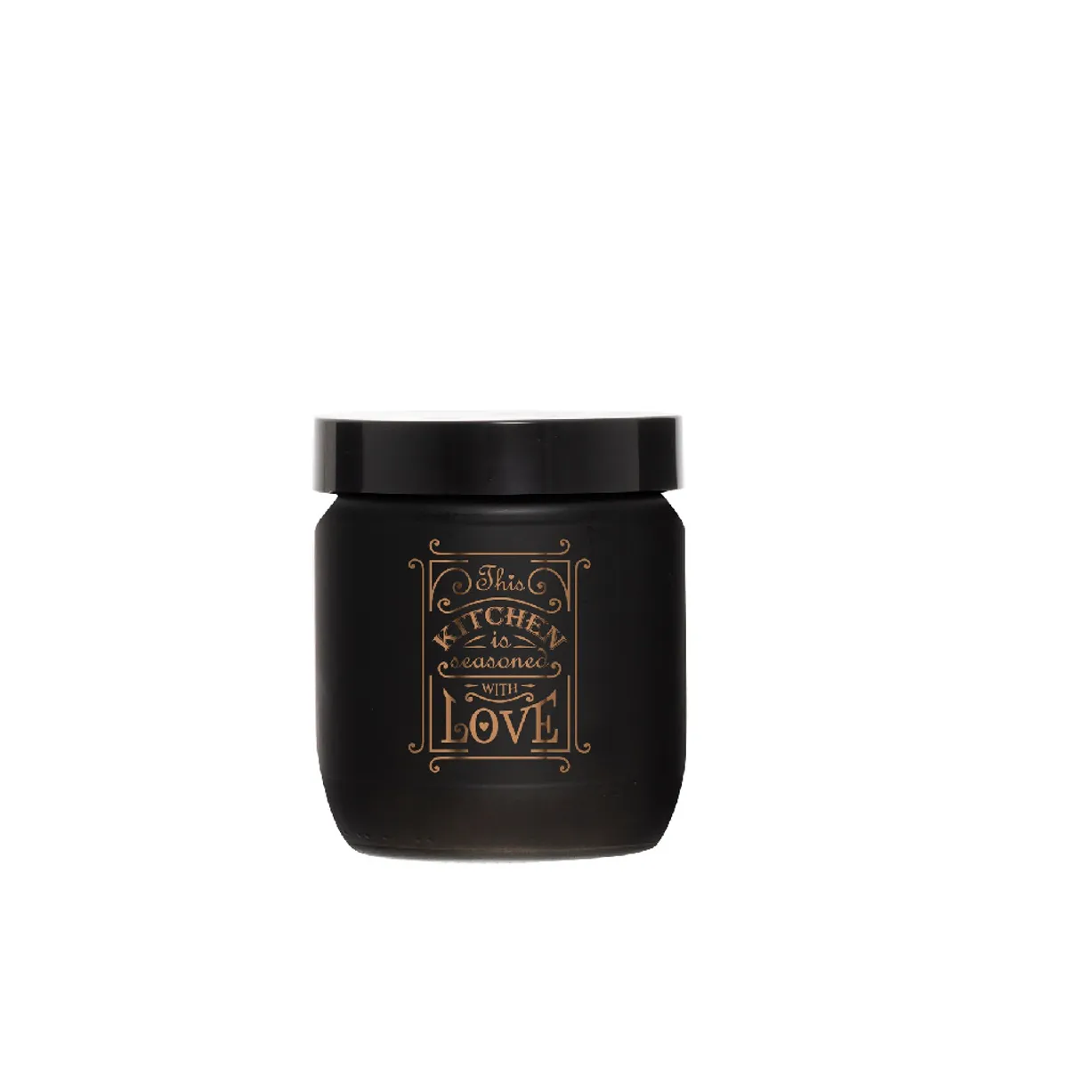Herevin Decorated Canister Black 425cc