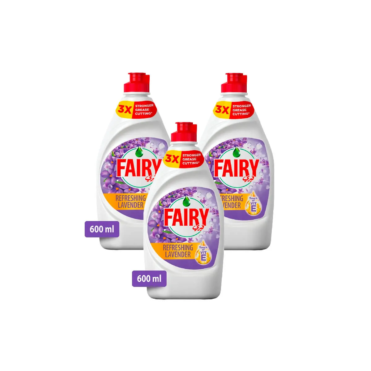 Fairy Refreshing Lavender Dishwashing Liquid 3x600ml