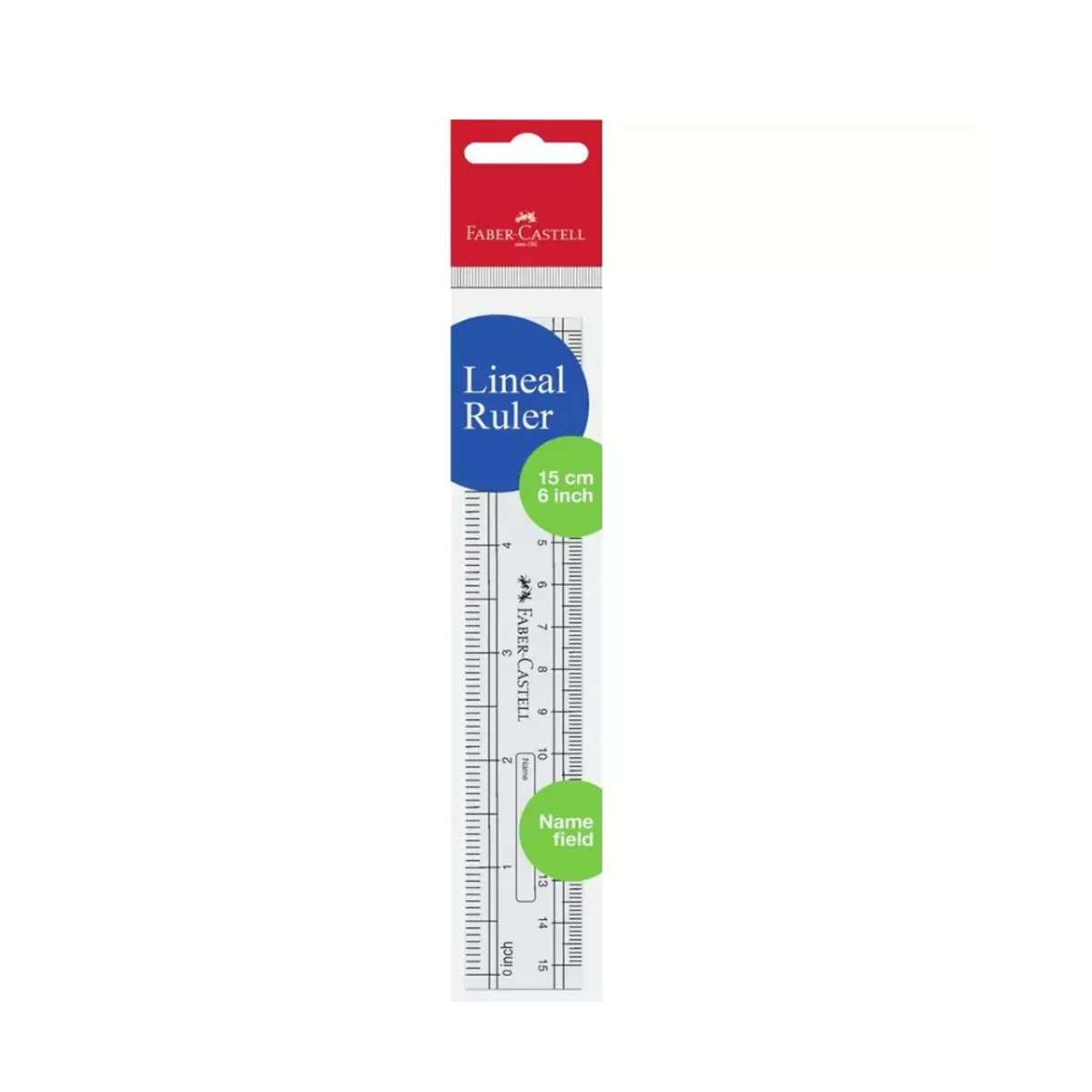 Faber-Castell Clear Slim Plastic Ruler 15Cm