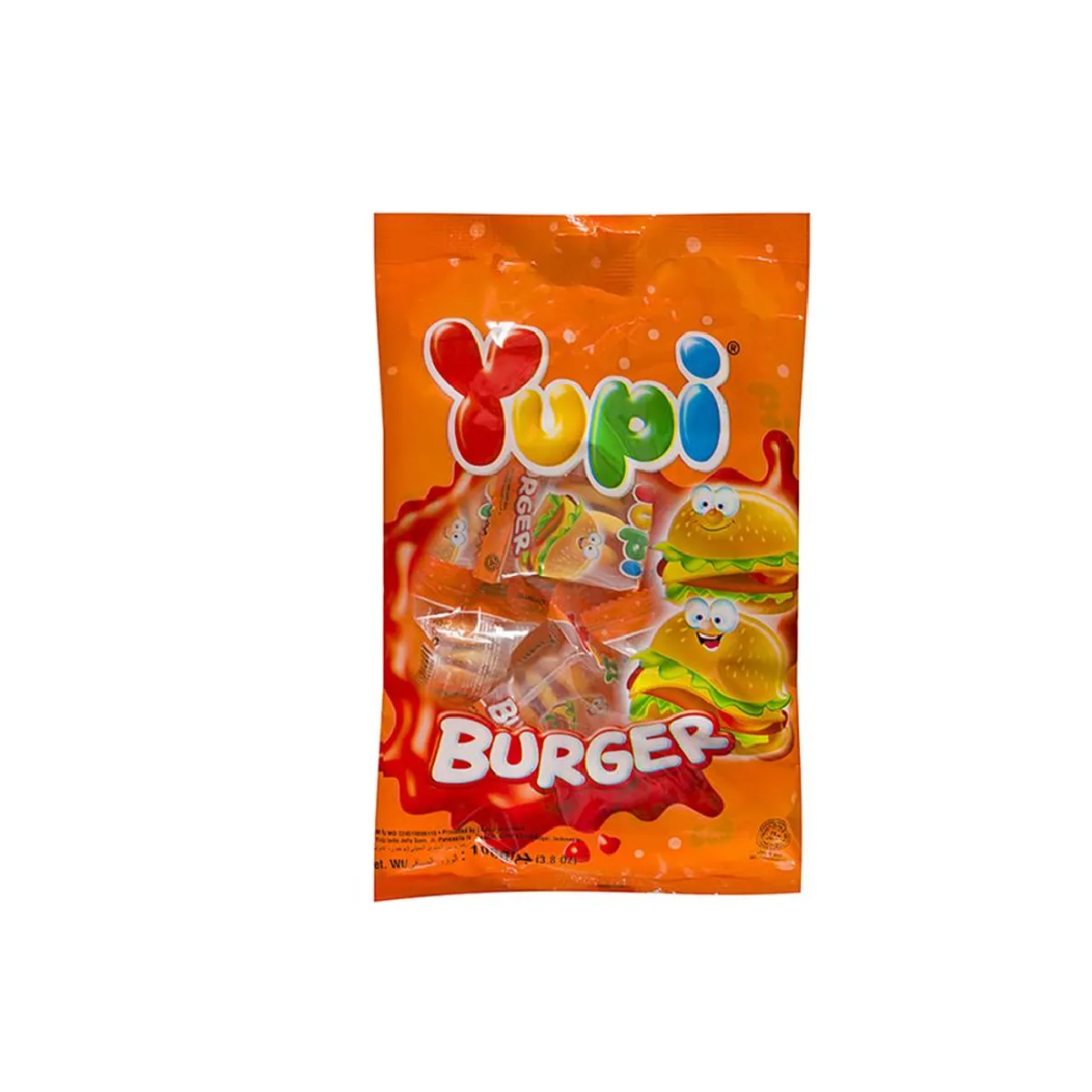 Yupi Gummy Mini Burger Bag 108G