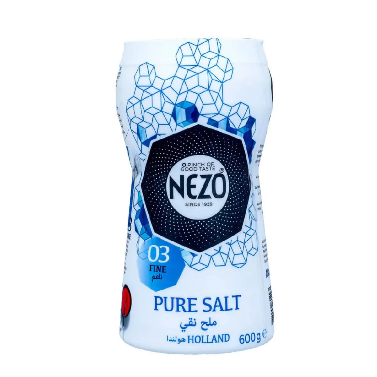 Nezo Fine Salt Shaker Blue Bottle 600G
