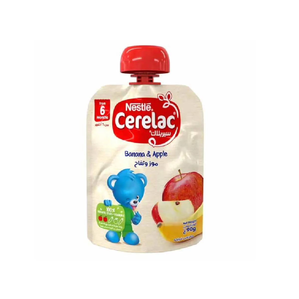 Cerelac Fruit Puree Banana & Apple Pouch 90G