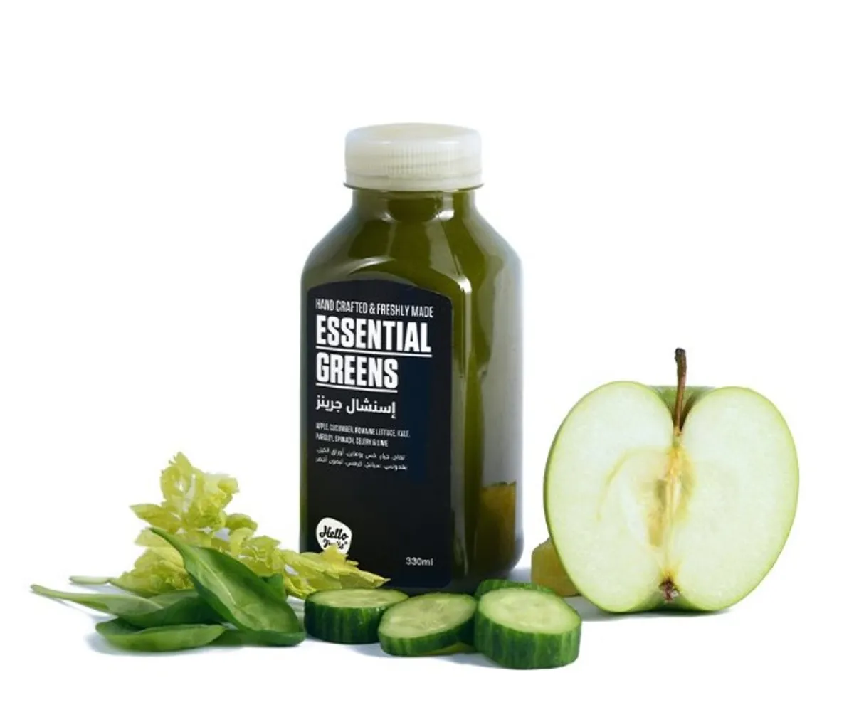 Hello Fruits Essential Greens 330Ml