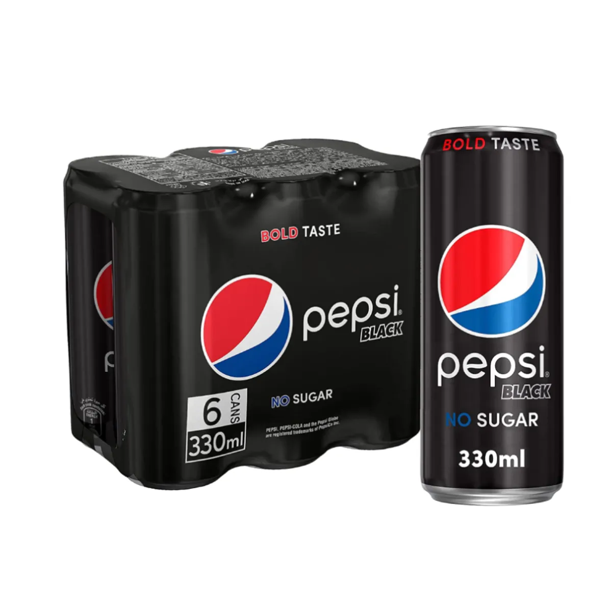 Pepsi Black Can 330mlx6