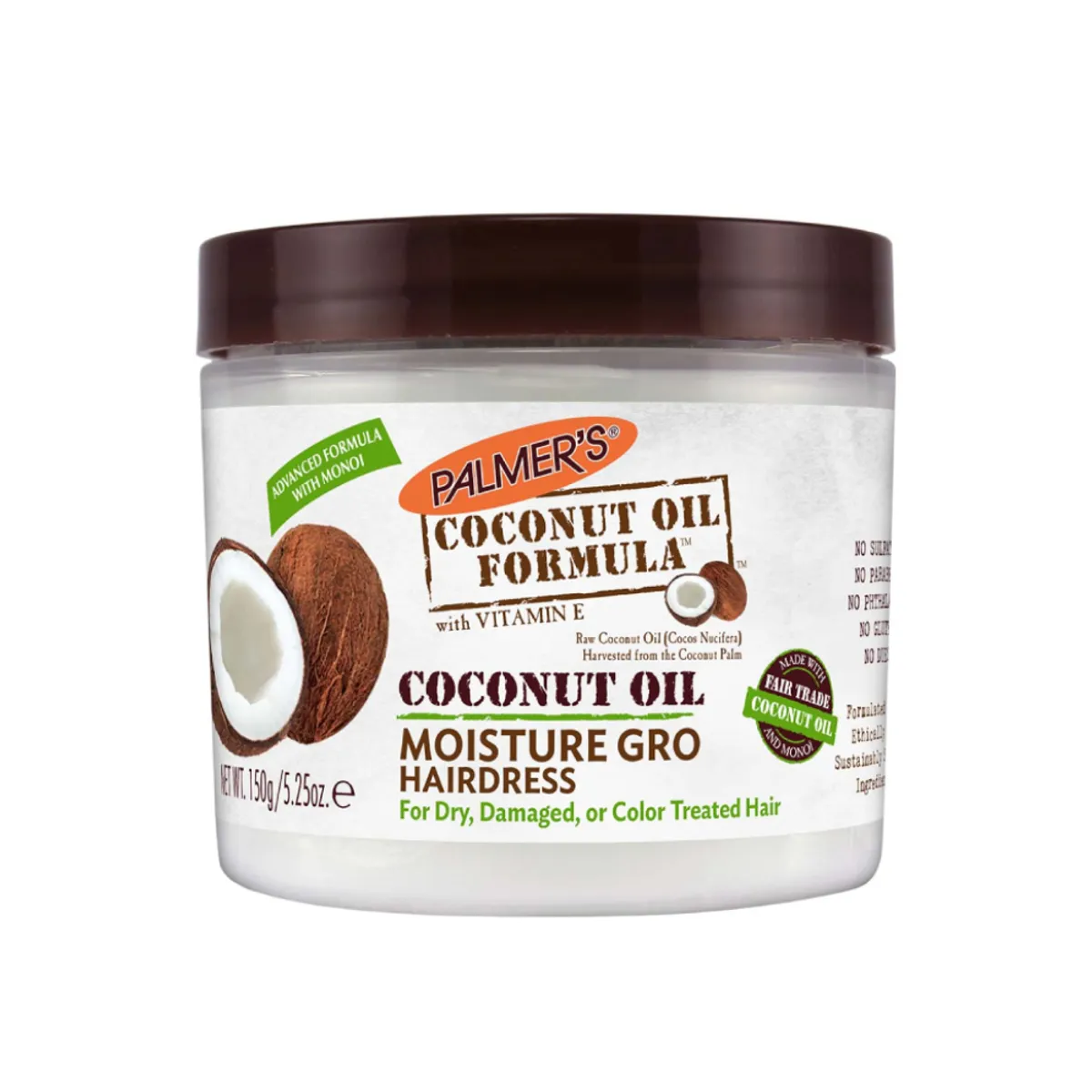 Palmers Hair Care Coconut Oil Jar 4.4oz