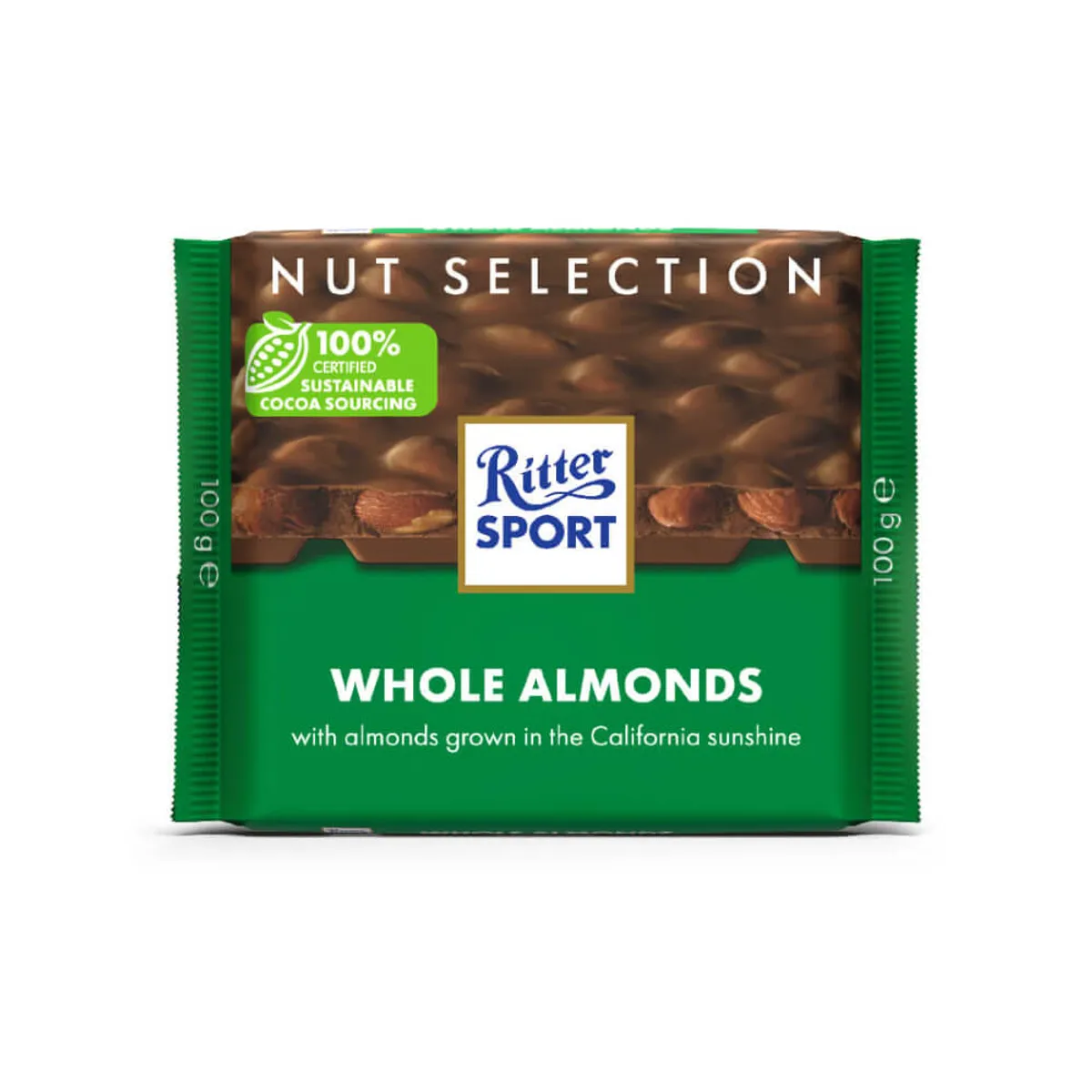 Ritter Sport Whole Almonds 100G