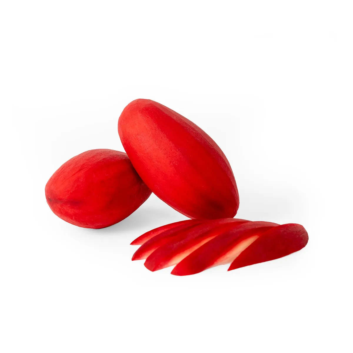 Peeled Red Mango Plum