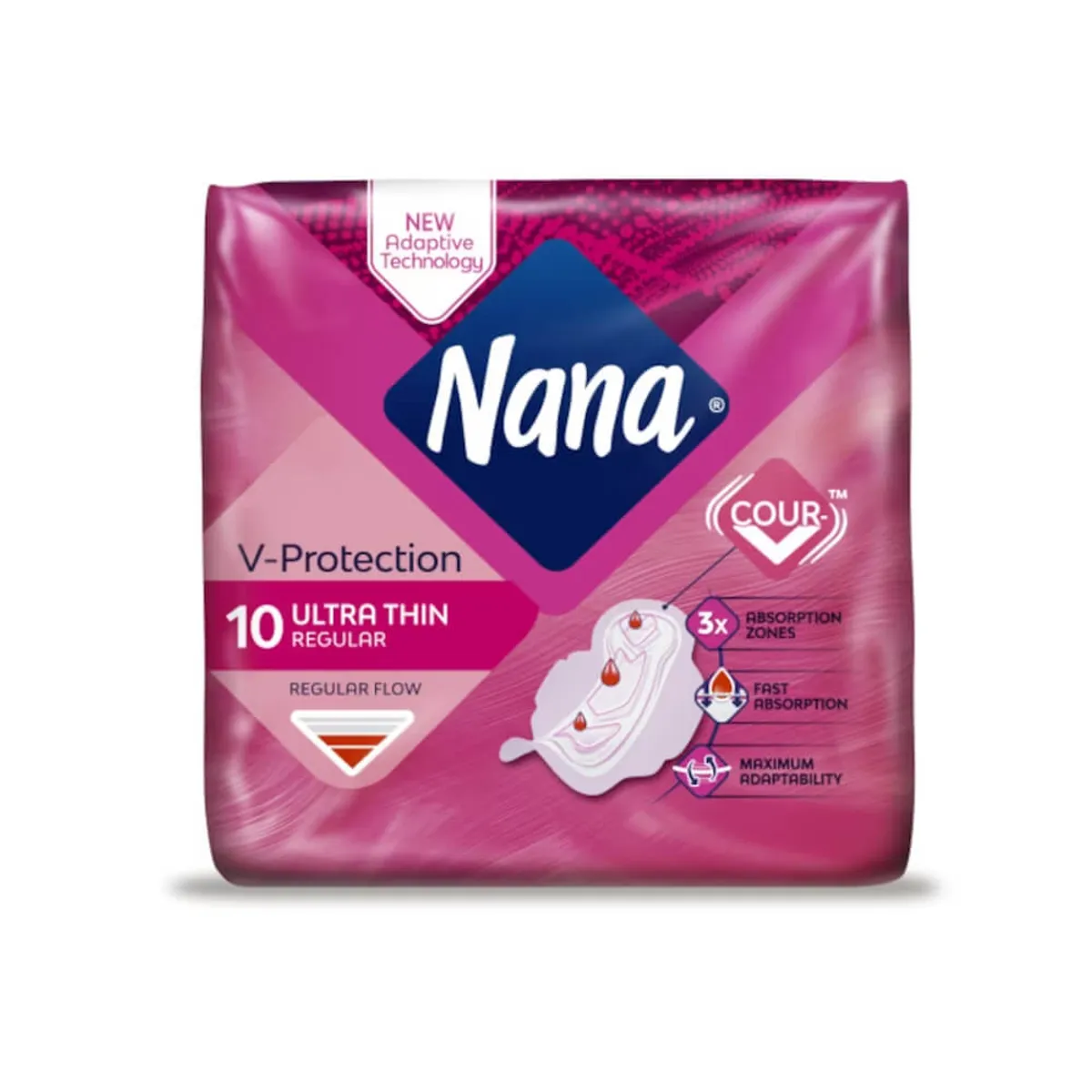 Nana Ultra Thin Normal Sanitary Pads With Wings 10s