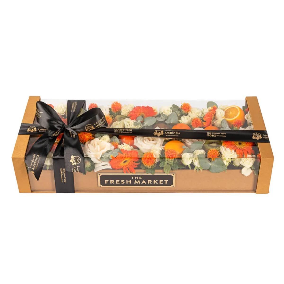  Alluring Elegance Fruit and Flower Arrangement